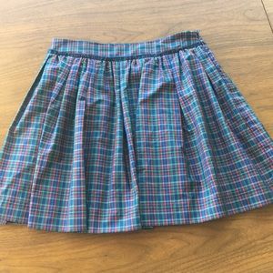 A-line, holiday plaid skirt
